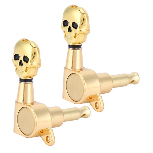 Tuning peg golden skull - 4x,