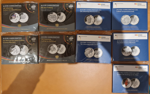 Brd verschiedene 20 euro - 9,
