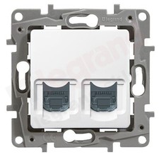 Doppelte Netzwerksteckdose