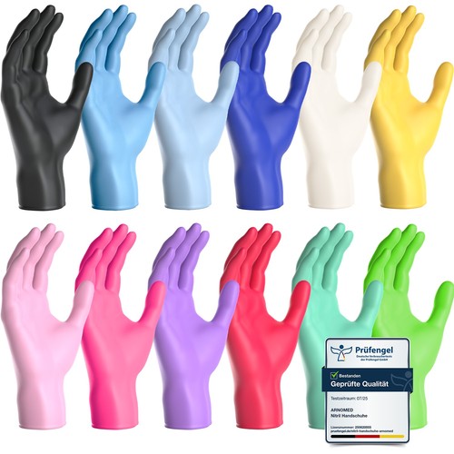 100x einmalhandschuhe arnomed - einmalhandschuhe,