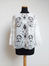 Weiß Häkel Spitzen Bluse von