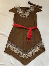 Kostüm Fasching Kleid Gr. 140 Indianerin