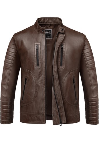 Herren echtleder jacke biker - herren,