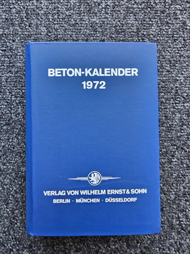Beton kalender 1972 - beton-kalender, 2