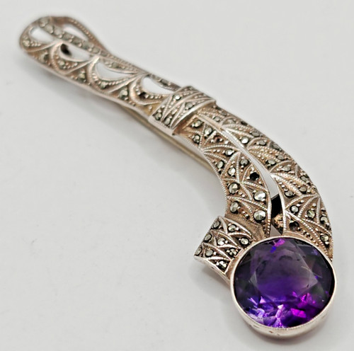 Schöne brosche mit amethyst - schöne,