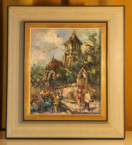 Rouillard ölgemälde - m.,