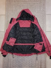 Damen Skijacke Gr. S 36 38 CRIVIT Winter Jacke wasserabweisend rot beere schwarz