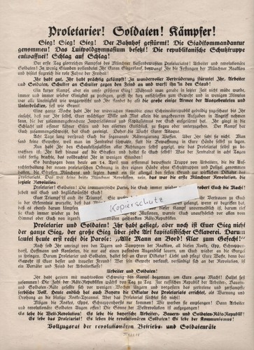 Kommunistisches flugblatt 1919 - kommunistisches,
