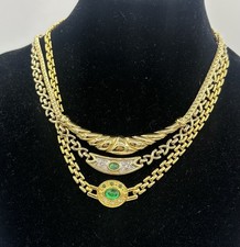 3 Ketten Schmuck Vintage