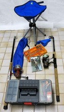 Komplette Angelausrüstung gebraucht, mit diversem Zubehör, sofort einsatzfähig.