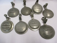 8 ANTIKE Brauerei Zinndeckel