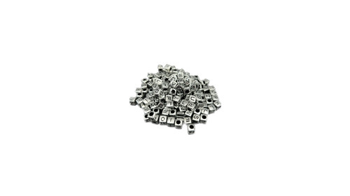 Buchstabenperlen silberner - buchstabenperlen,