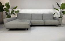 Rolf Benz 50 Stoff Grau Sofa Couch Ecksofa Relaxfunktion + Kissen