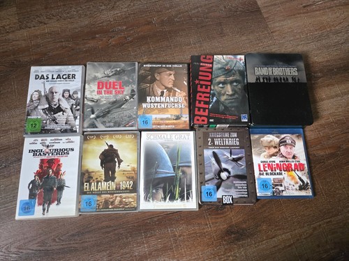 10x dvd blu ray kriegsfilme - blu,