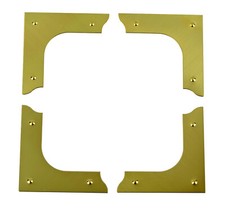 4 Zierteile Messing Applikation f Uhren Zifferblatt Uhrengehäuse Uhrmacher clock