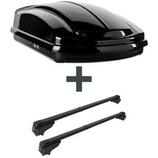 Dachbox LEVUP Space 330 + Dachträger G3 für VW Passat Variant B3/B4 Typ 3A5/35i