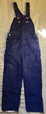DIE LATZHOSE der USA LEE original Kord WORKER Latzhose Navy Blue 70er  BAGGY NOS