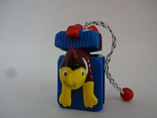 Weihnachts Sammelfigur / Blaue Geschenkebox