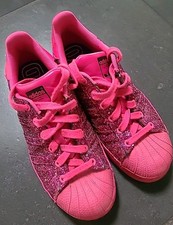 ADIDAS SUPERSTAR pink mit Glitzer und Pailletten,  Sneaker Gr. 37  1/3, US 6