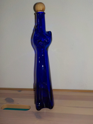 Glasflasche katze vase - glasflasche,