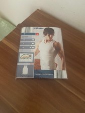 Herren Unterhemd L Weiß