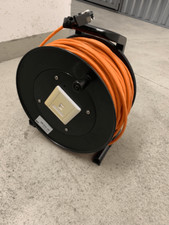 SCHILL Kabeltrommel | LAN Ethernet Cat 7 | RJ45 | orange | 50 Meter