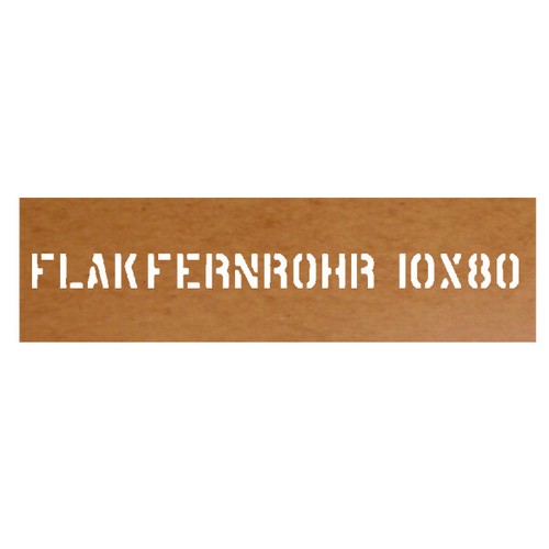 Lackierschablone flakfernrohr - lackierschablone,