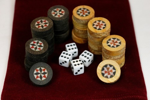 Handgefertigte holz backgammon - handgefertigte,