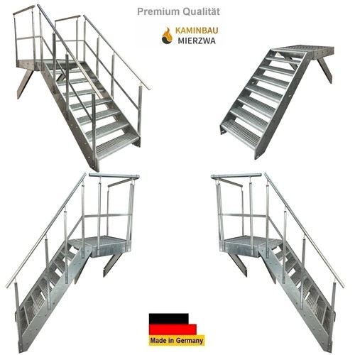 Stahltreppe verzinkt stufen - stahltreppe, 8
