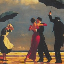 Jack Vettriano tanzendes Paar „The Singing Butler“ Detail Offset-Lithographie