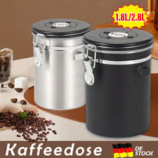 2,8L Edelstahl Kaffeedose Luftdicht Vorratsdose Kaffeebohnen Behälter Aromadose.