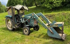 Hanomag Perfekt 401 Frontlader Kabine Mähwerk
