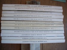Heimatkunde Kreis Moers Heimatkalender & Jahrbuch von 1963 bis 1975 komplett 13x