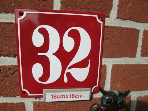 Hausnummer emaille 32 - nr,