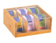 KESPER Tee-Box mit 6 Fächern / Teebox / Teebeutel Box / Teebeutel Aufbewahrung