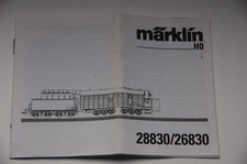 Märklin H0  Original Beschreibung für die Tenderlok 28830 26830  1198 na  TOP