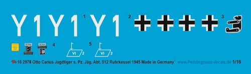 Peddinghaus decals 2978 - 1/16,