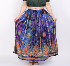 Lässiger Damen-Maxirock Batik