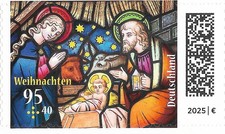 2025 Deutschland  Mi. 3936**MNH aus MH 294  Weihnachten Kirchenfenster