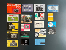 Diverse antike Kamera-Prospekte / Gebrauchsanweisungen, z.B. Exakta, Braun, AGFA
