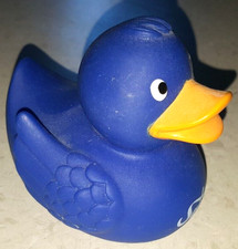 Bade Ente ♥ Salvus ♥ blaue Badeente Quitscheente Gummiente Quitscheentchen