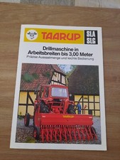 TAARUP Drillmaschine SLA SLG Schlepper Prospekt Technische Daten