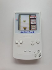 Gameboy Color GBC Amoled Oled | Weiss White Weiß XL MOD Display | USB-C 1500 mAh