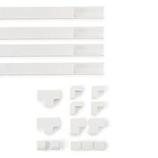 Hama PVC Kabelkanal-Set 4x 1m