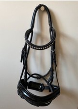 Reithalfter Leder Gr. Cob/Vollblut Farbe schwarz