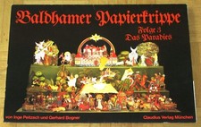 Baldhamer Papierkrippe Weihnachtskrippe Pappkrippe Paradies Krippe 1983 alt