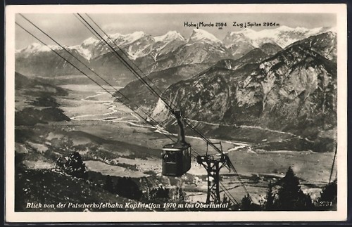 Patschenkofel bahn blick - patschenkofel-bahn,, von