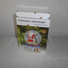 Schneekugel mit Spieluhr Merry Christmas Weihnachten Eisbären Dekoration H 15 cm