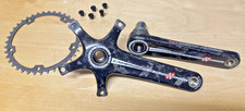 Campagnolo Super Record Carbon Kurbel Kurbelsatz Crank Set 172,5mm rennrad