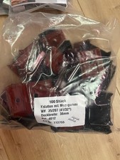 Kalotten mit Moosgummi für Trapezblech 35/207  RAL  8012 100 Stück